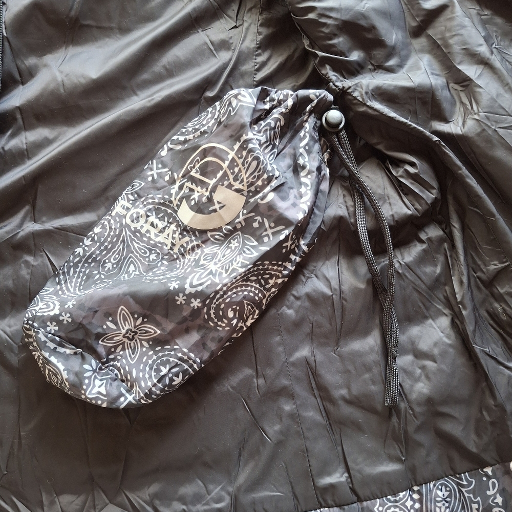 Paisley Bandana Packable Foray Golf Womens Puffer Vest Turtle Neck Zip up Small - Picture 9 of 10